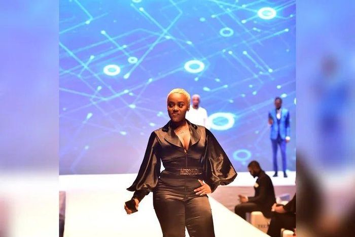 Chef Chi walking Tecno's runway [Instagram/Tecno]