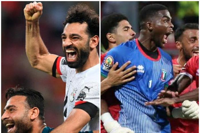 Mohamed Gabaski Abougabal of Egypt and Equatorial Guinea's Jesus Owono.