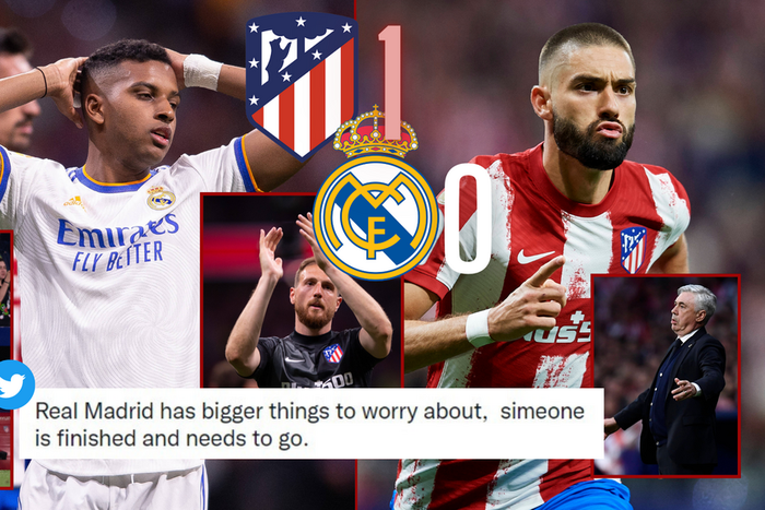 Social media reactions as Atletico narrowly got the better of La liga champions Real Madrid on Sunday