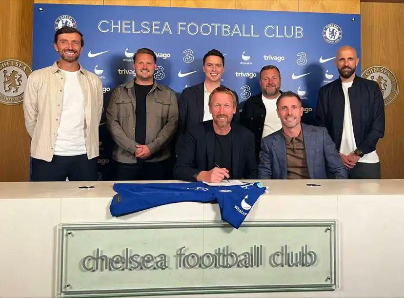 Graham Potter moved to Chelsea with his backroom staff