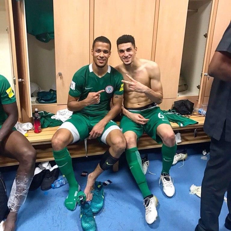 The Super Eagles 'Oyinbo Wall' Leon Balogun, William Troost-Ekong. Two Super Eagles players with dual citizenships that decided to play for Nigeria