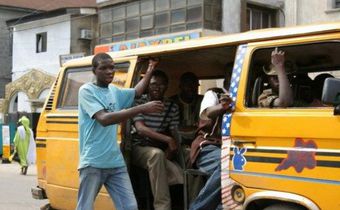 Lagos state trains bus conductors