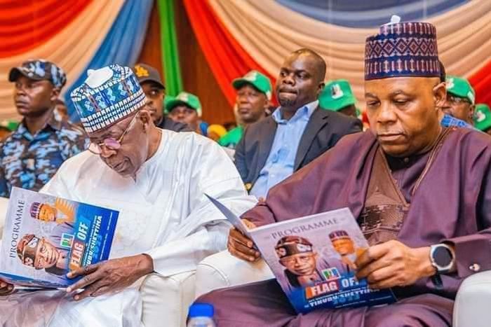 APC Presidential candidate, Asiwaju Bola Tinubu and his running mate, Kashim Shettima. [Twitter:TinubuMediaS]