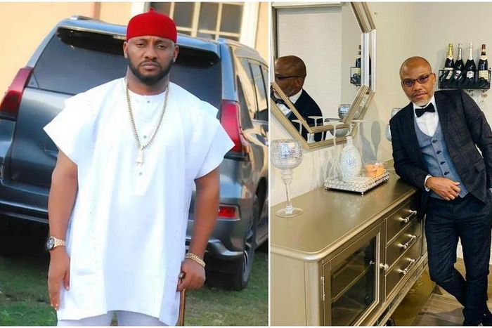 Nollywood actor Yul Edochie and pro-biafran activist Nnamdi Kanu [Instagram/YulEdochie] [Instagram/NnamdiKanu]