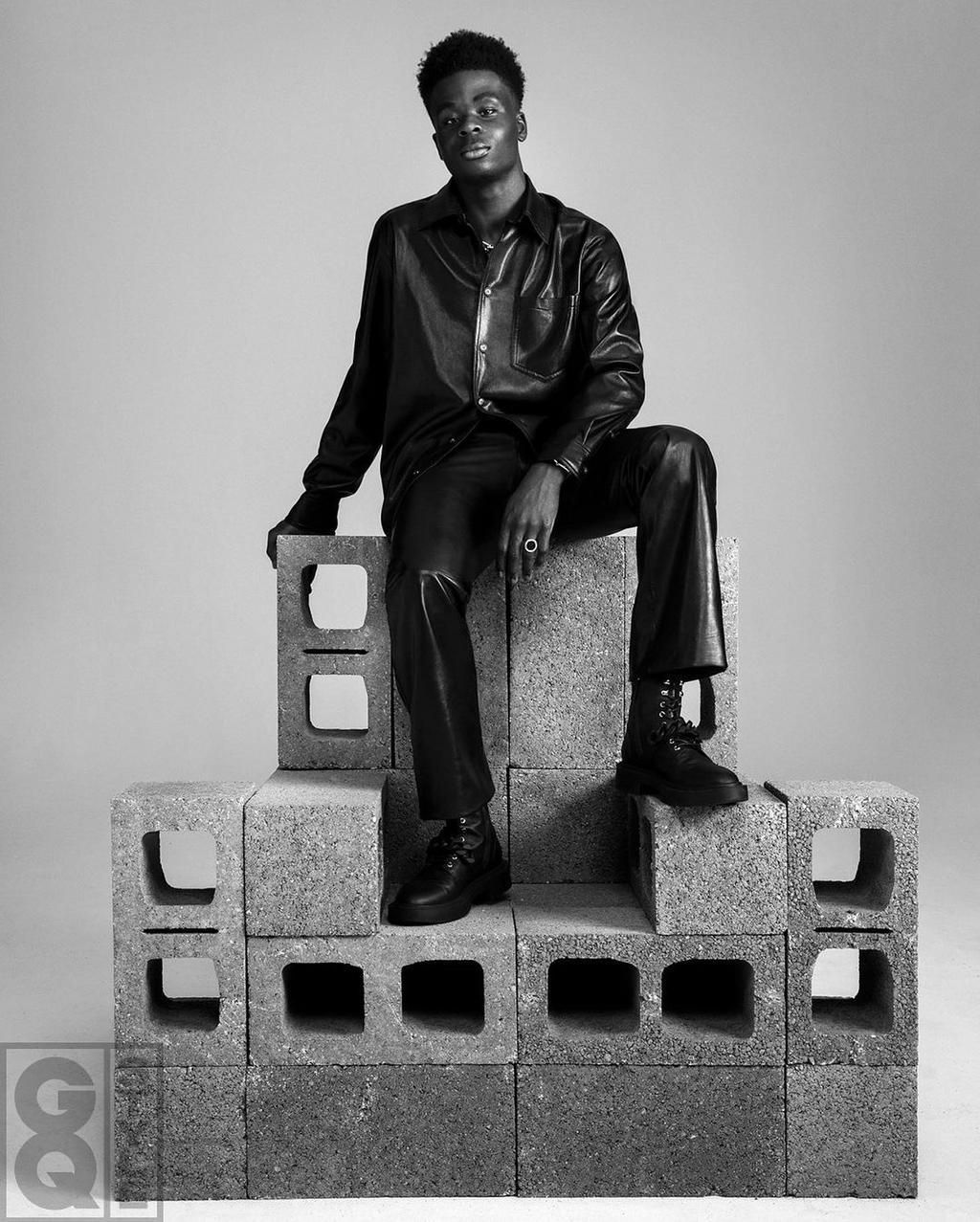 Bukayo Saka talks tough in GQ shoot