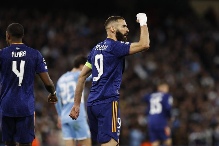 Karim Benzema scored his 40th and 41st goal of the season on Tuesday night