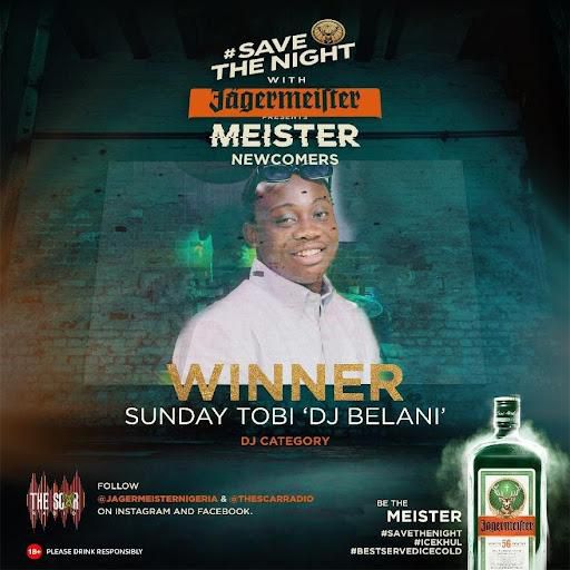 4 winners emerged from the Jägermeister #SaveTheNight initiative tagged: “Meister New Comers” in partnership with the Scar Radio