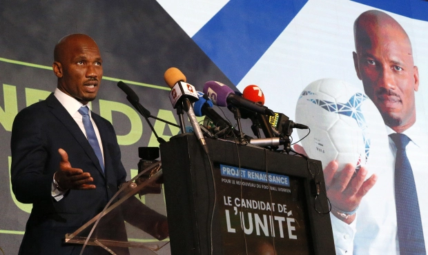 Didier Drogba was campaigning for the presidency of the Ivorian Football Federation