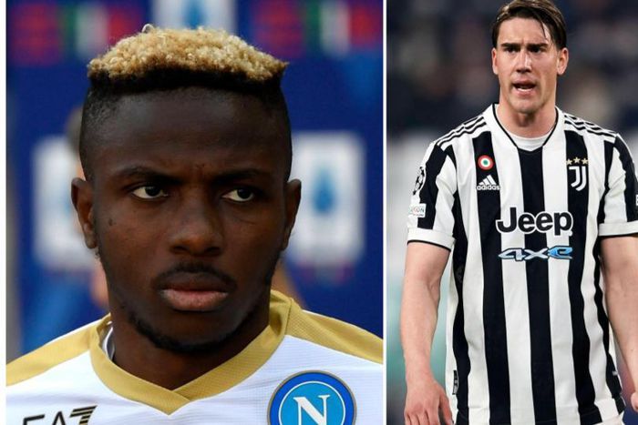 Victor Osimhen v Dusan Vlahovic