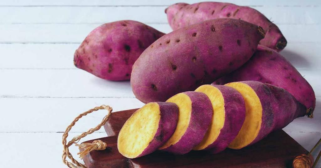 Sweet potatoes are probably the number one source of carbs for Ugandans