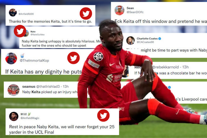 Social media reactions to Naby Keita's injury woes for Liverpool