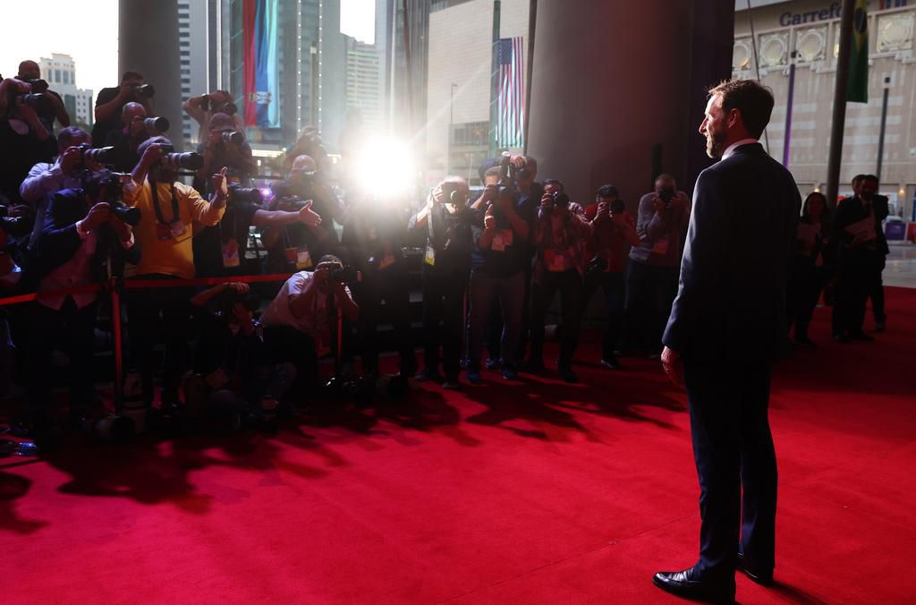 England's manager, Gareth Southgate England are in pot 1 with Qatar, Brazil, Belgium, France, Argentina, Spain, and Portugal