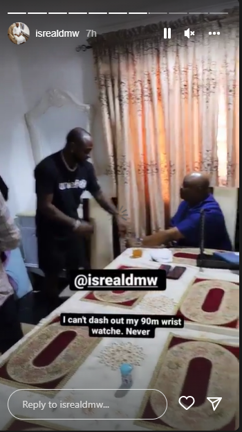 Davido gifts Osun governor-elect uncle Rolex wristwatch worth N90M