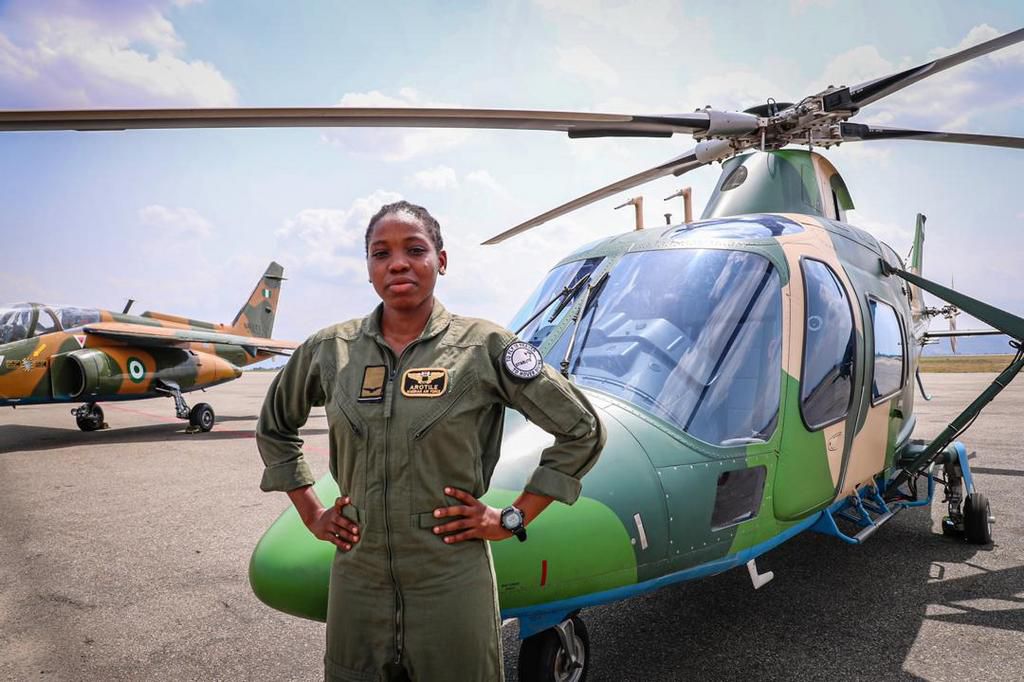 Fighter pilot Tolulope Arotile died in a car crash