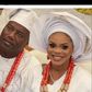 Mercy Aigbe's estranged husband Lanre Gentry and his new wife Oluwabusayo [Instagram/NikkyWorld]