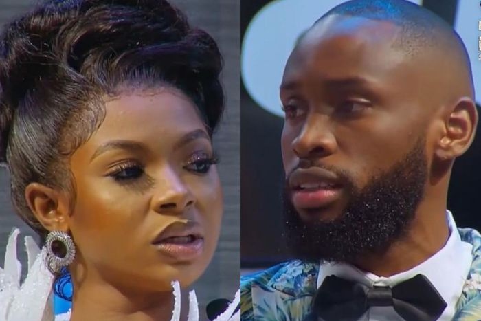 Emmanuel and Liquorose on BBNaija Reunion show [Instagram/bigbronaija]