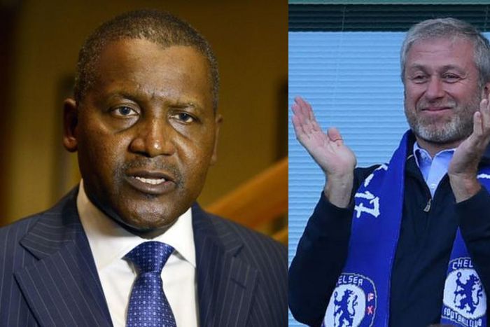 Dangote overtakes Chelsea owner Abramovich on list of world’s richest persons