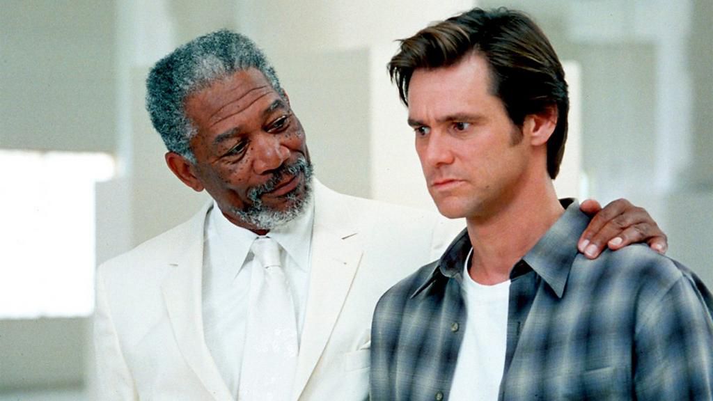 In the movie Bruce Almighty with Jim Carrey, Freeman plays God and he has been banned for criticising Putin for playing god.
