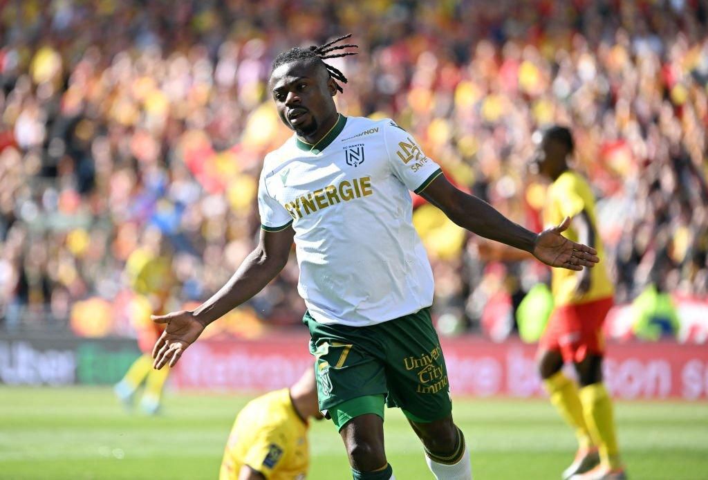 Moses Simon was in great form for Nantes against Lens