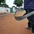 Man holding machete