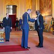 Prince William handed the OBE medal to Muyiwa at the event on the 12th of January 2022.