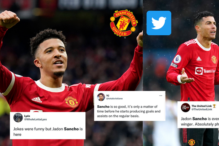 Manchester United fans praise Jadon Sancho following win over Leeds on Sunday