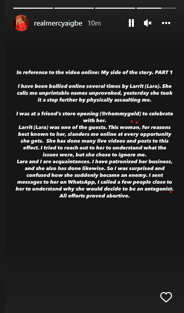 Mercy Aigbe says Larrit has been bullying her online for years