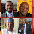 2022 NFF Elections presidential aspirants (top L-R): Ibrahim Gusau, Shehu Dikko, Seyi Akinwunmi, and Christian Emeruwa, (bottom L-R): Suleiman Yahaya-Kwande, Abba Yola, Amanze Uchegbulam and Idah Peterside