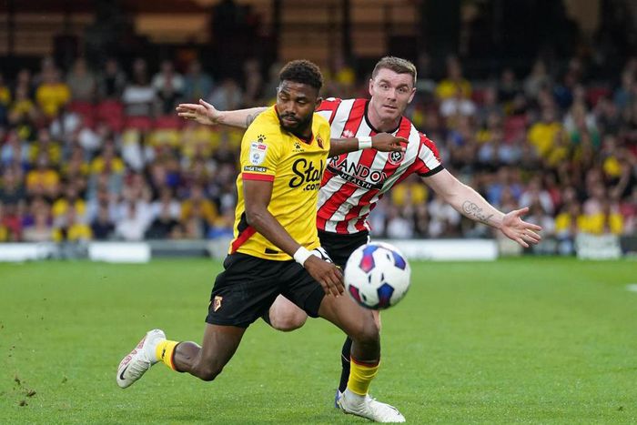 Emmanuel Dennis had a hand in Joao Pedro's winner for Watford