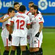 Suso (R) scored a terrific goal to earn Sevilla victory at Alaves