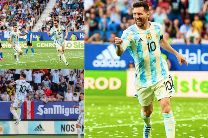 Reactions as Messi scored 5 goals for Argentina against Estonia