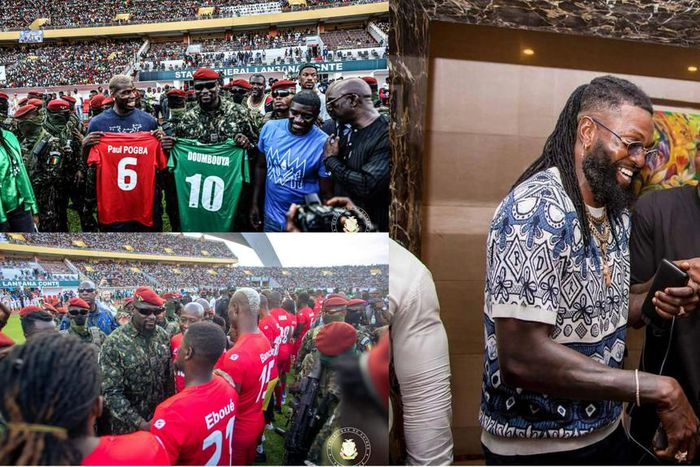 Paul Pogba teams up with Emmanuel Adebayor for charity game