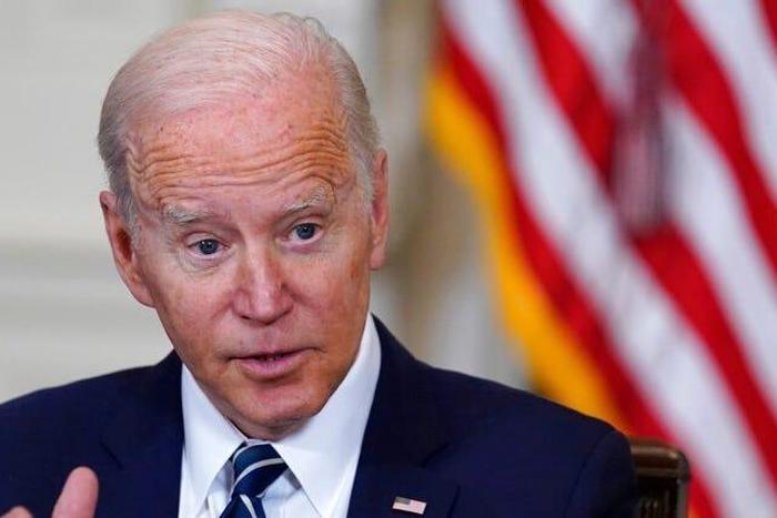 President Joe Biden denies he wants a regime change in Russia.