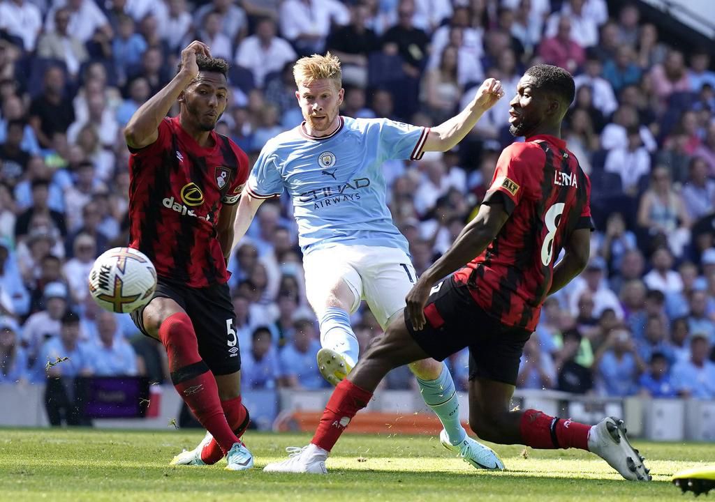 Kevin de Bruyne ran the show in City's win over Bournemouth on Saturday