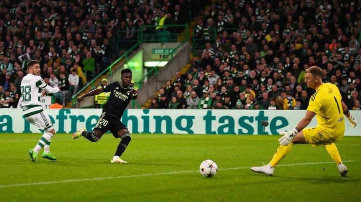 Vinicius Junior opened the second half scoring with a goal in the 56th minute