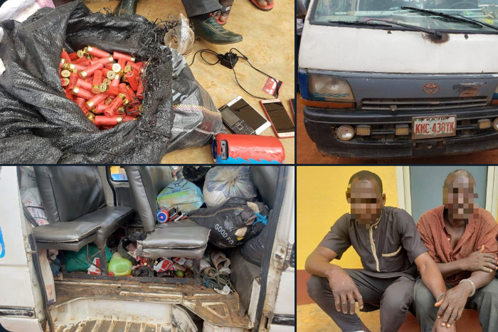 Police seize cache of ammunition, arrest 3 suspects in Lagos.