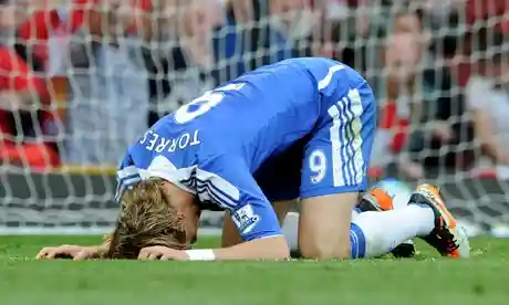 Chelsea's Fernando Torres after his miss