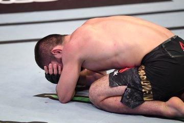 Khabib was inconsolable after the unfortunate passing of his father