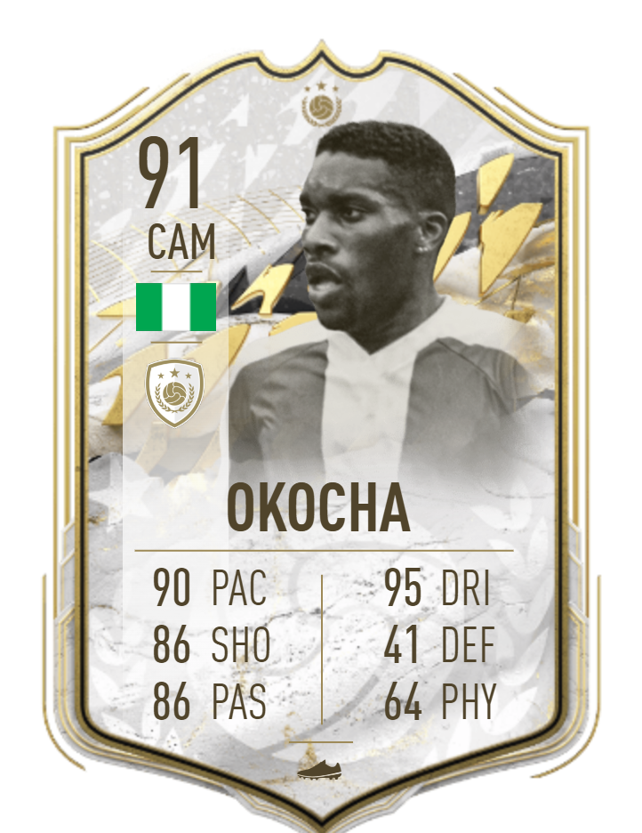 Okocha FIFA 22 Card (Futbin)
