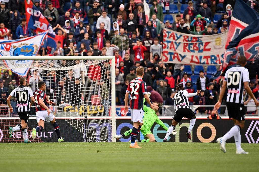 Destiny Udogie's close range strike brought Udinese back into the game