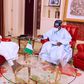 President Muhammadu Buhari and APC National leader, Bola Tinubu. [Presidency]
