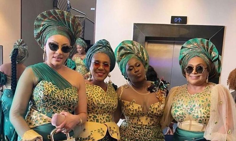 A cross section of Nigerian celebrities present at Rita Dominic's wedding in Owerri [SamuelSmith]
