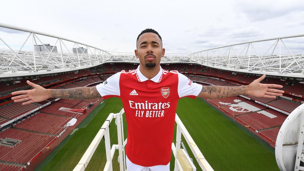 Arsenal unveil Gabriel Jesus as new number 9 [Photos]