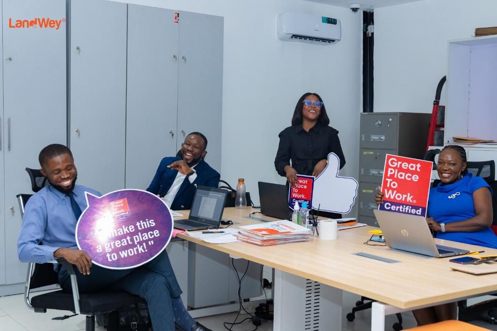 LandWey joins Deloitte, Sterling bank, others as great place to work® certified