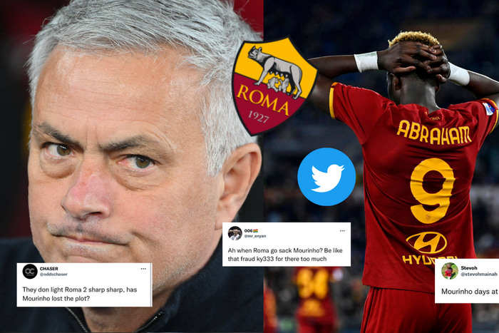 Fans have slammed Jose Mourinho on social media following Roma's 2-2 draw at home to Hellas Verona
