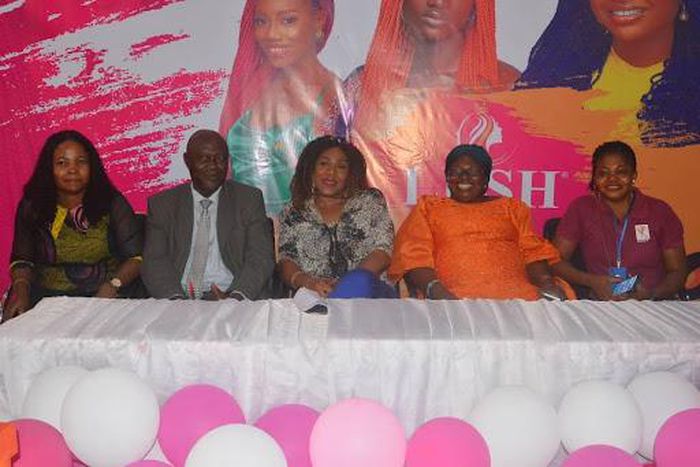 Engr Mrs. Stella Emecheta, Registrar, Nation Builders College of Technology (NABCOTECH), Dr. C.E.O Anuku, Rector, Nation Builders College of Technology (NABCOTECH), Ms. Lilian Onyenyionwu, Immediate Past President, Soroptimist International, Asaba, Mrs...