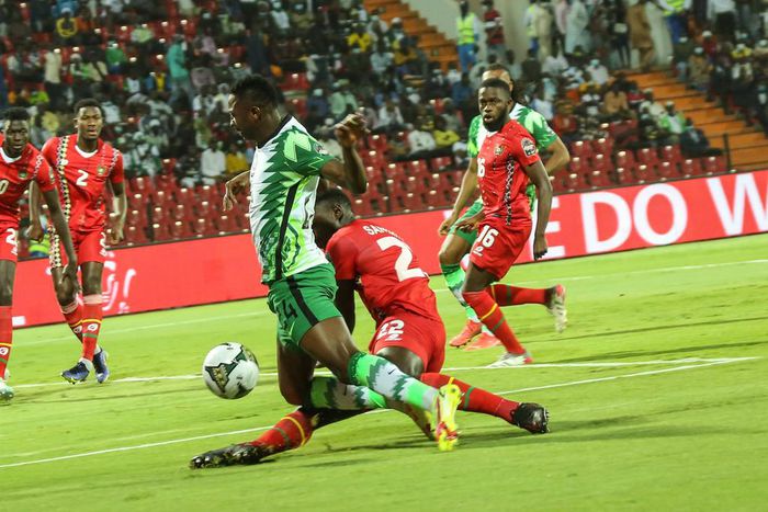Umar Sadiq opened the scoring for Nigeria against Guinea-Bissau (Photo by Imago/Shengolpixs/Tobi Adepoju)