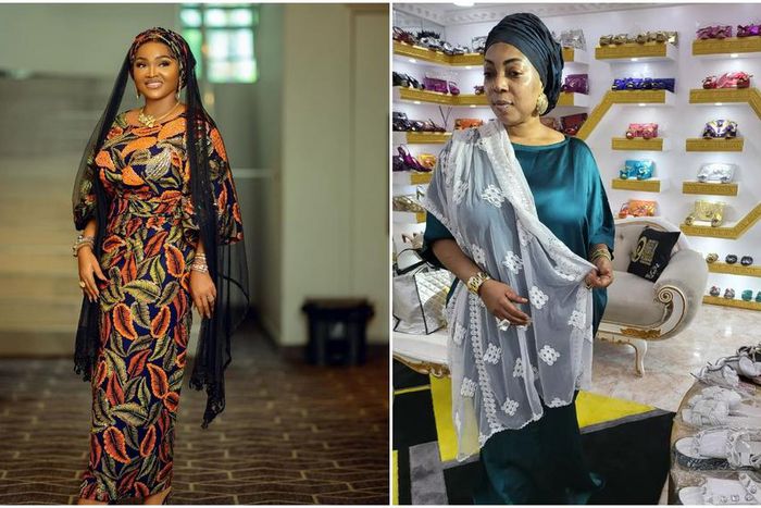 Nollywood actress Mercy Aigbe and businesswoma Larrit [Instagram/MercyAigbe] [Instagram/LarritShowVillage]