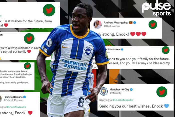 Fans have continued to show support for Enock Mwepu on social media following his retirement