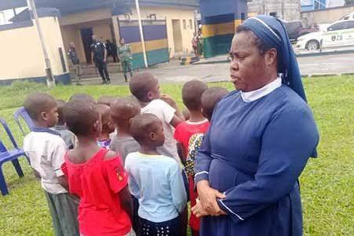 Rivers police rescue children